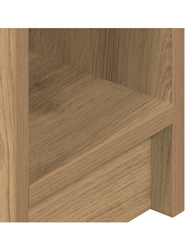 Comodini con Cassetto 2 pz Rovere Artigianale 20x36x60 cm