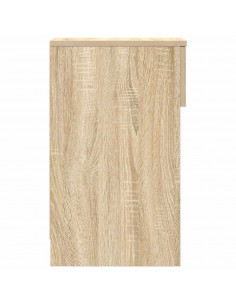 Comodini con Cassetto 2 pz Rovere Sonoma 20x36x60 cm