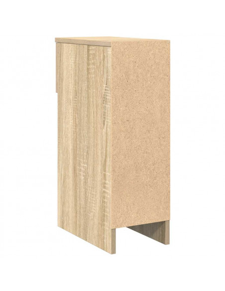 Comodini con Cassetto 2 pz Rovere Sonoma 20x36x60 cm