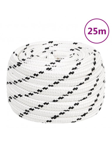 Corda da Lavoro Bianca 20 mm 25 m in Poliestere