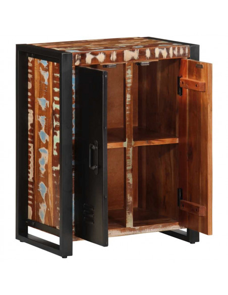 Credenza Multicolore 55x35x70 cm in Legno Massello Recupero