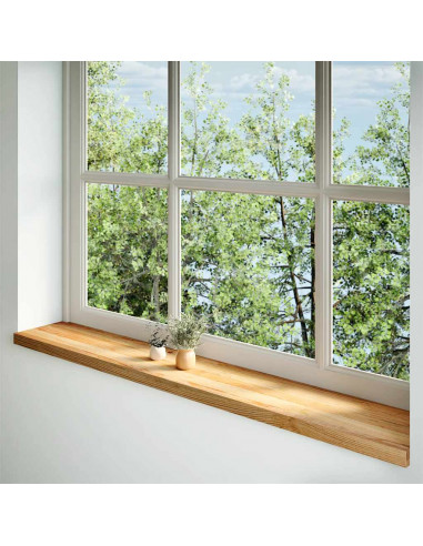 Davanzali 2 pz Marrone Chiaro 160x30x2 cm Legno Massello Rovere