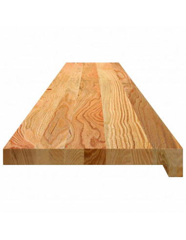 Davanzali 2 pz Marrone Chiaro 160x30x2 cm Legno Massello Rovere