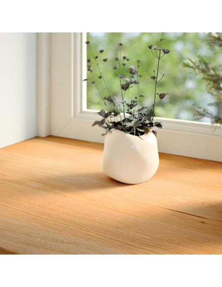 Davanzali 2 pz Marrone Chiaro 80x30x2 cm Legno Massello Rovere