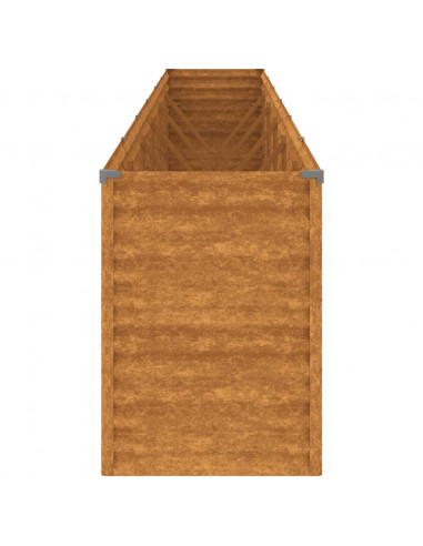 Fioriera Rialzata da Giardino 578x50x69 cm in Acciaio Corten
