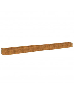 Fioriera Rialzata da Giardino 580x50x36 cm in Acciaio Corten
