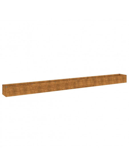 Fioriera Rialzata da Giardino 580x50x36 cm in Acciaio Corten