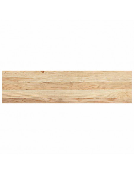 Gradini 4 pz 100x25x2 cm in Rovere Massello Non Trattato