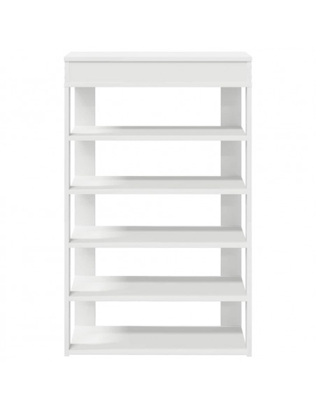 Scarpiera Bianca 60x30x98 cm in Legno Multistrato