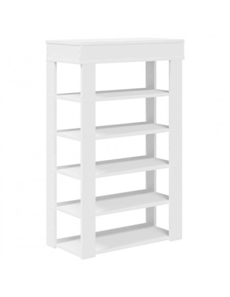 Scarpiera Bianca 60x30x98 cm in Legno Multistrato