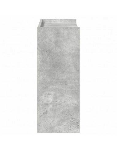 Scarpiera Grigio Cemento 60x25x62 cm in Legno Multistrato