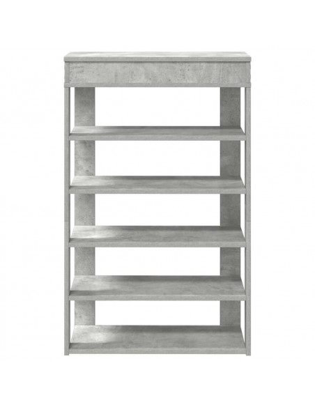 Scarpiera Grigio Cemento 60x30x98 cm in Legno Multistrato
