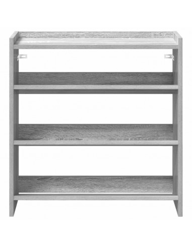 Scarpiera Grigio Sonoma 60x25x62 cm in Legno Multistrato