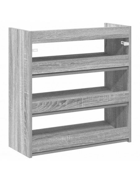 Scarpiera Grigio Sonoma 60x25x62 cm in Legno Multistrato