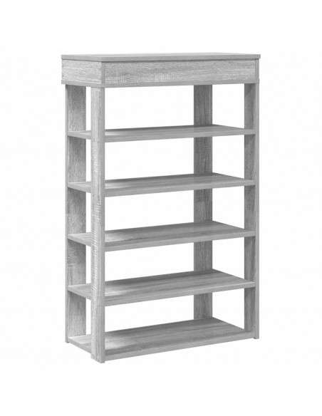 Scarpiera Grigio Sonoma 60x30x98 cm in Legno Multistrato