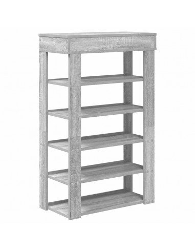 Scarpiera Grigio Sonoma 60x30x98 cm in Legno Multistrato