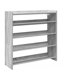 Scarpiera Grigio Sonoma 80x25x81 cm in Legno Multistrato