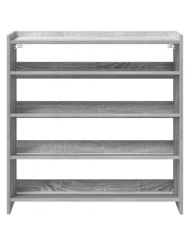 Scarpiera Grigio Sonoma 80x25x81 cm in Legno Multistrato
