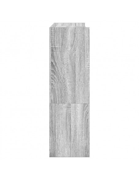 Scarpiera Grigio Sonoma 80x25x81 cm in Legno Multistrato