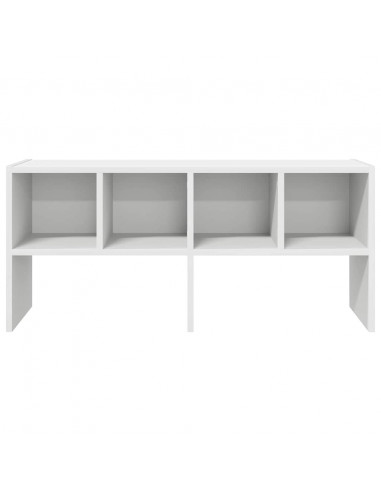 Scarpiera Impilabile Bianca 89,5x30x40 cm