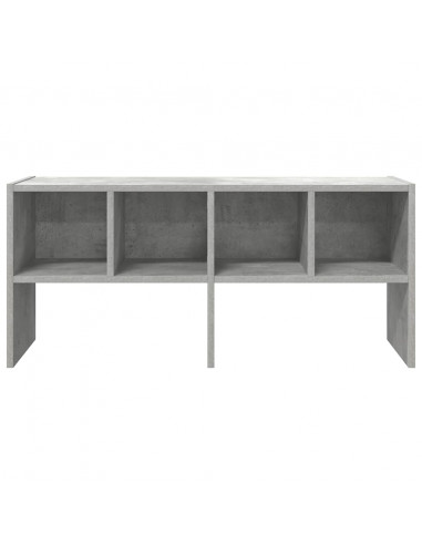 Scarpiera Impilabile Grigio Cemento 89,5x30x40 cm