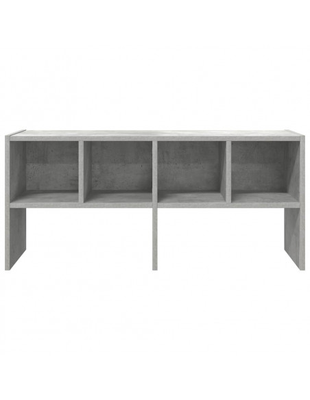 Scarpiera Impilabile Grigio Cemento 89,5x30x40 cm