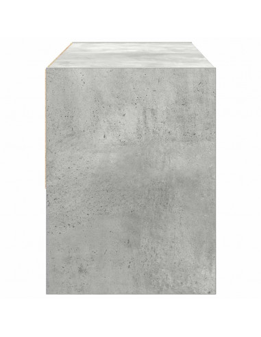 Scarpiera Impilabile Grigio Cemento 89,5x30x40 cm