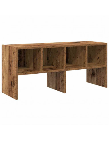Scarpiera Impilabile Legno Antico 89,5x30x40 cm