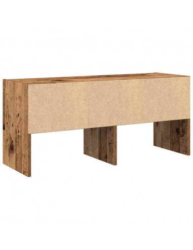 Scarpiera Impilabile Legno Antico 89,5x30x40 cm