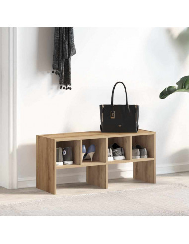 Scarpiera Impilabile Rovere Artigianale 89,5x30x40 cm
