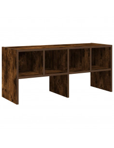 Scarpiera Impilabile Rovere Fumo 89,5x30x40 cm