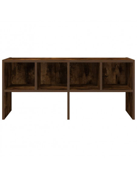 Scarpiera Impilabile Rovere Fumo 89,5x30x40 cm
