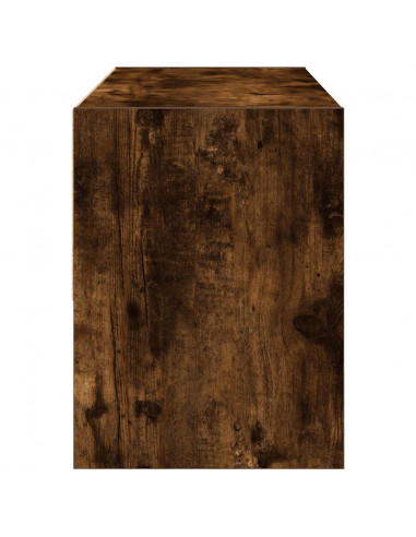 Scarpiera Impilabile Rovere Fumo 89,5x30x40 cm