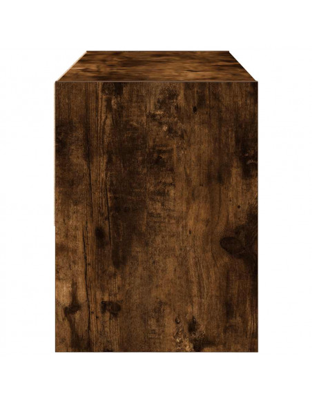 Scarpiera Impilabile Rovere Fumo 89,5x30x40 cm