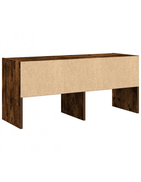 Scarpiera Impilabile Rovere Fumo 89,5x30x40 cm