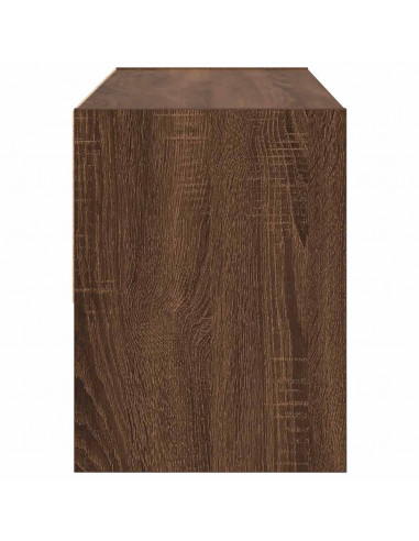 Scarpiera Impilabile Rovere Marrone 89,5x30x40 cm