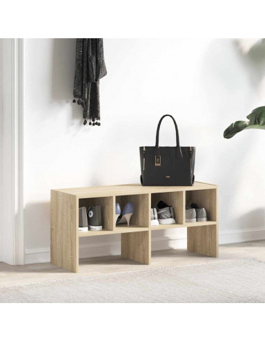 Scarpiera Impilabile Rovere Sonoma 89,5x30x40 cm