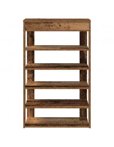 Scarpiera Legno Antico 60x30x98 cm in Legno Multistrato