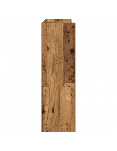 Scarpiera Legno Antico 80x25x81 cm in Legno Multistrato