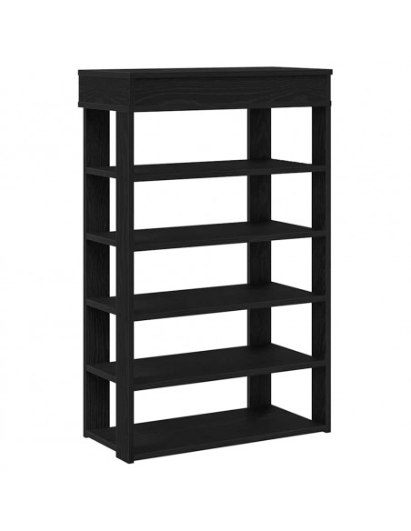 Scarpiera Nera 60x30x98 cm in Legno Multistrato