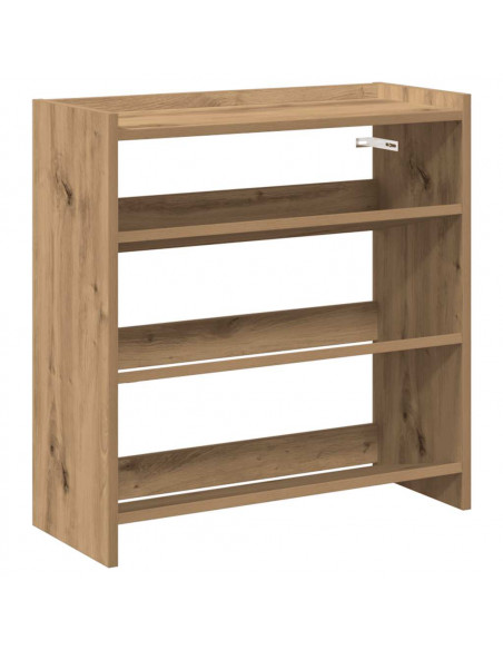 Scarpiera Rovere Artigianale 60x25x62 cm in Legno Multistrato