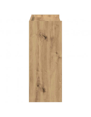 Scarpiera Rovere Artigianale 60x25x62 cm in Legno Multistrato