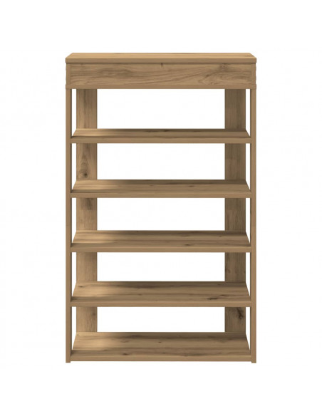 Scarpiera Rovere Artigianale 60x30x98 cm in Legno Multistrato