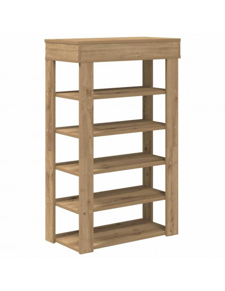 Scarpiera Rovere Artigianale 60x30x98 cm in Legno Multistrato