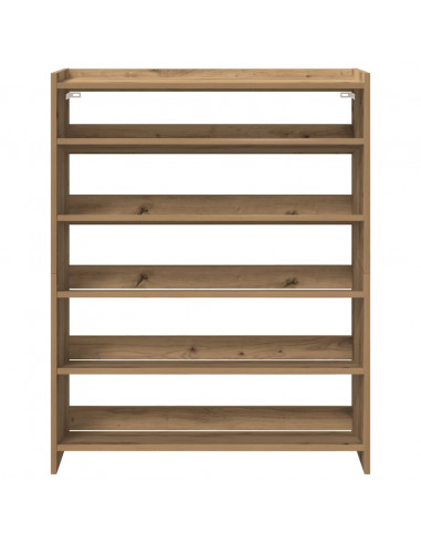 Scarpiera Rovere Artigianale 80x25x100 cm in Legno Multistrato