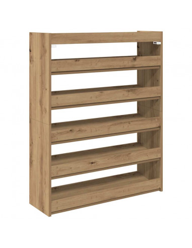 Scarpiera Rovere Artigianale 80x25x100 cm in Legno Multistrato