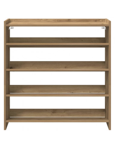 Scarpiera Rovere Artigianale 80x25x81 cm in Legno Multistrato