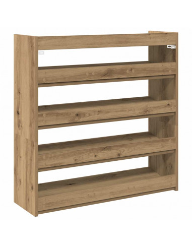 Scarpiera Rovere Artigianale 80x25x81 cm in Legno Multistrato