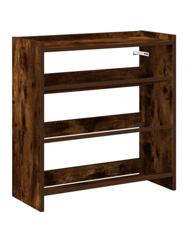 Scarpiera Rovere Fumo 60x25x62 cm in Legno Multistrato