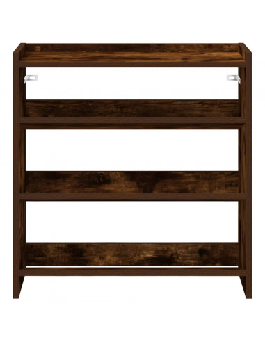 Scarpiera Rovere Fumo 60x25x62 cm in Legno Multistrato